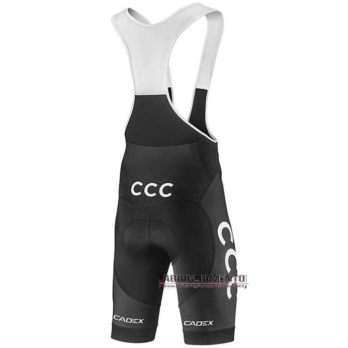 Abbigliamento CCC Team 2020 Manica Corta e Pantaloncino Con Bretelle Arancione Nero - Clicca l'immagine per chiudere